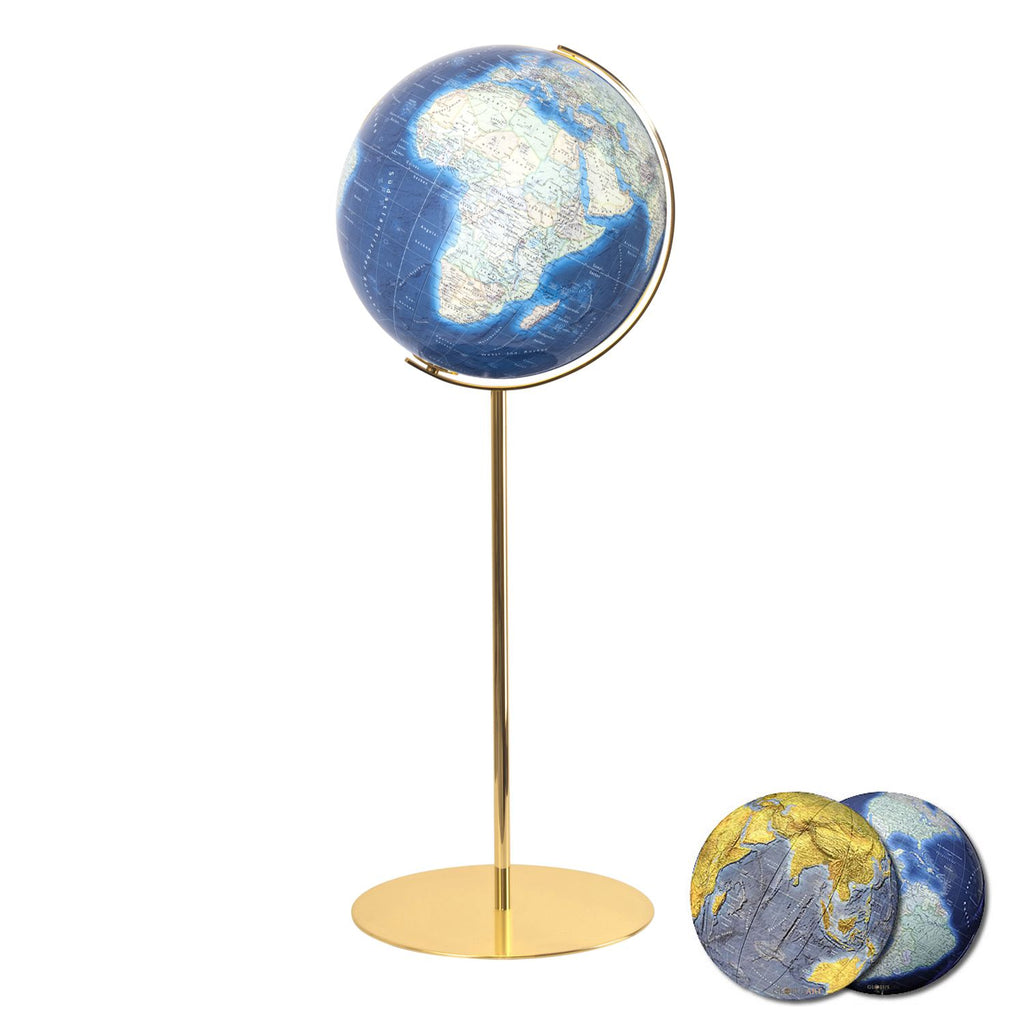 Columbus Duo Azzurro Floor Globe, D 400 mm, Illuminated Globe, acrylic glass, various versions – product image 6