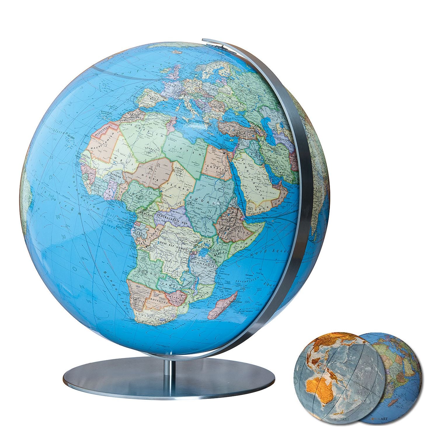 Columbus Table Globe D 51 cm, Acrylic Glass, Stainless Steel, various variants