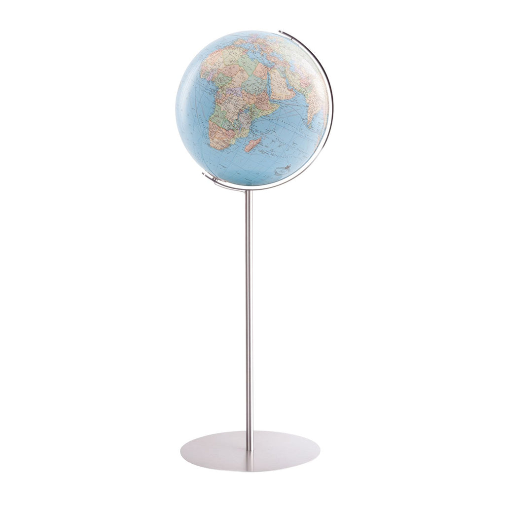 Columbus Floor Globe D 51 cm, acrylic glass, stainless steel, OID-capable, various versions