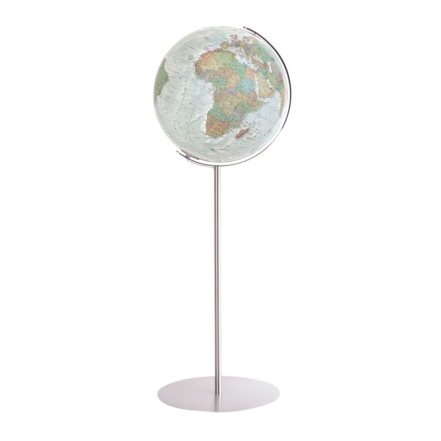 Columbus Floor Globe D 51 cm, acrylic glass, stainless steel, OID-capable, various versions