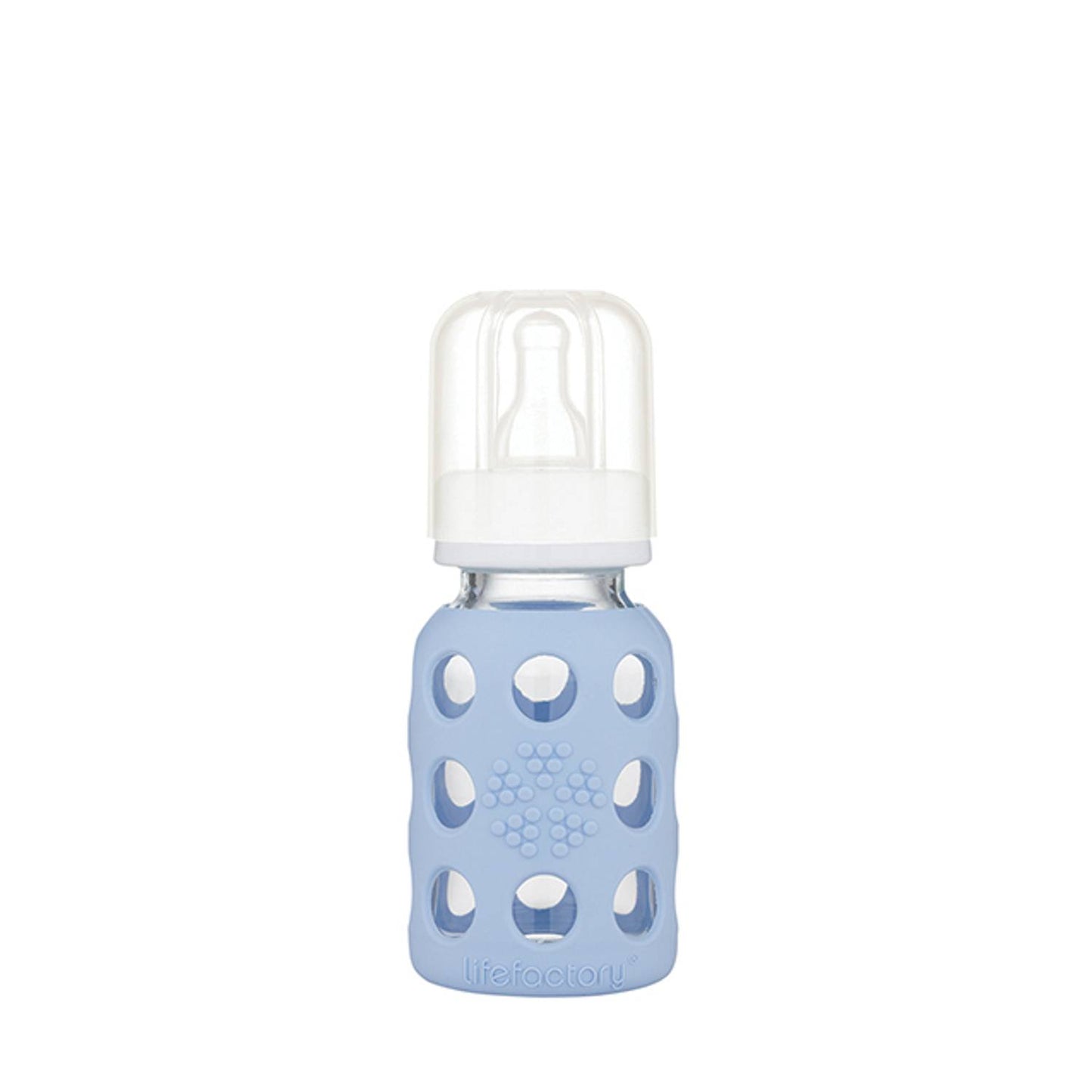 Lifefactory Glas-Babyflasche 120ml, verschiedene Farben