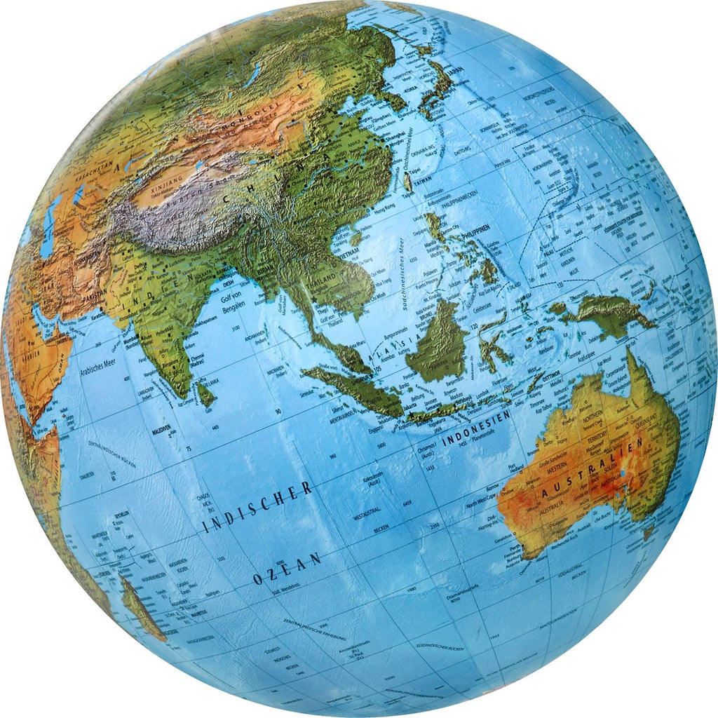 Rathgloben Floor-Standing Illuminated Globe, Hand-Laminated, 50 cm D, 103 cm H, Various Variants