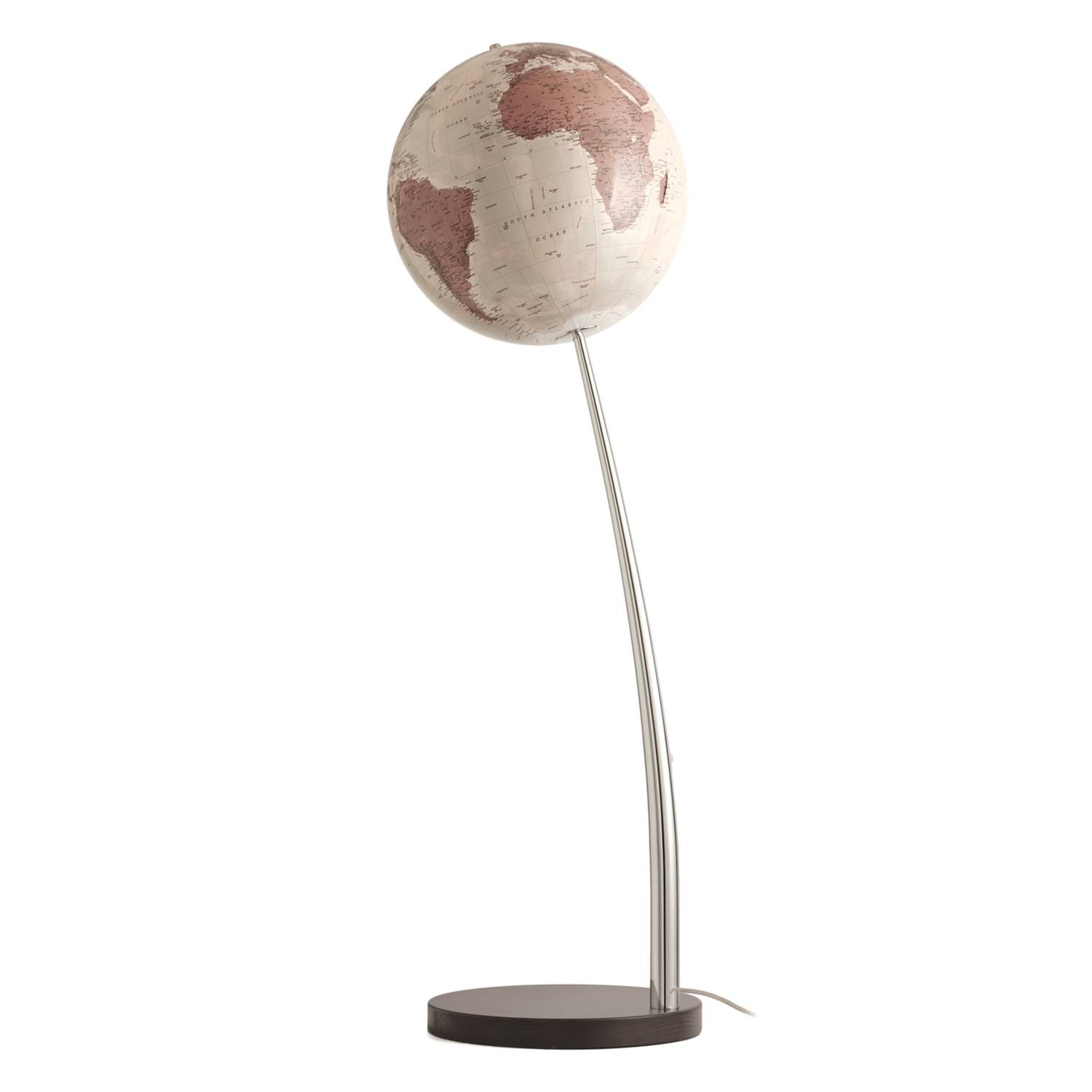 Räthgloben Floor-Standing Illuminated Globe, hand-laminated, 37 cm dia., 120 cm H, various variants