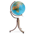 Rathgloben Dual-Image Floor Globe 50 cm Dia. 106 cm H, Wooden Stand, Various Versions