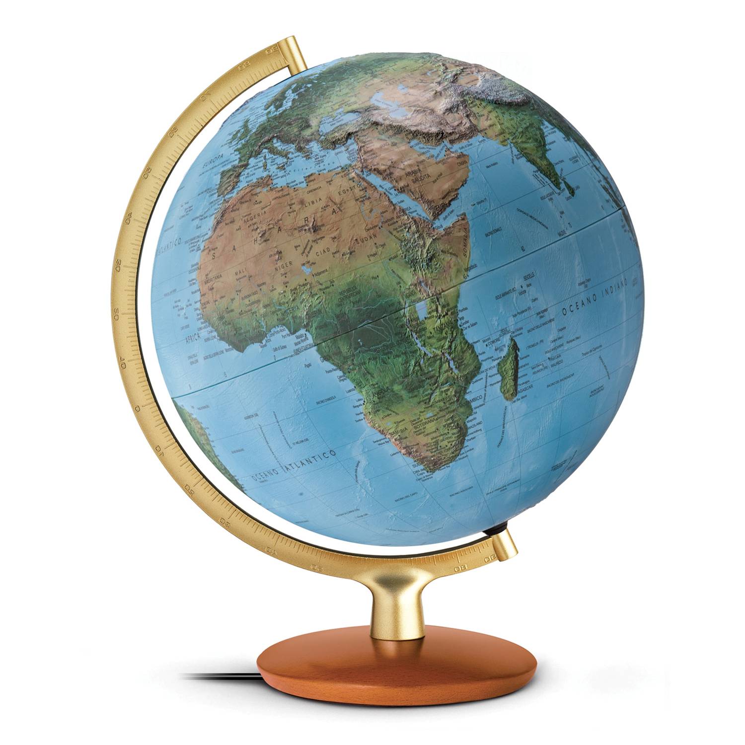 Räthgloben Dual-Image Illuminated Globe, 30 cm dia. 41 cm H, dual-image, 3D, various var.