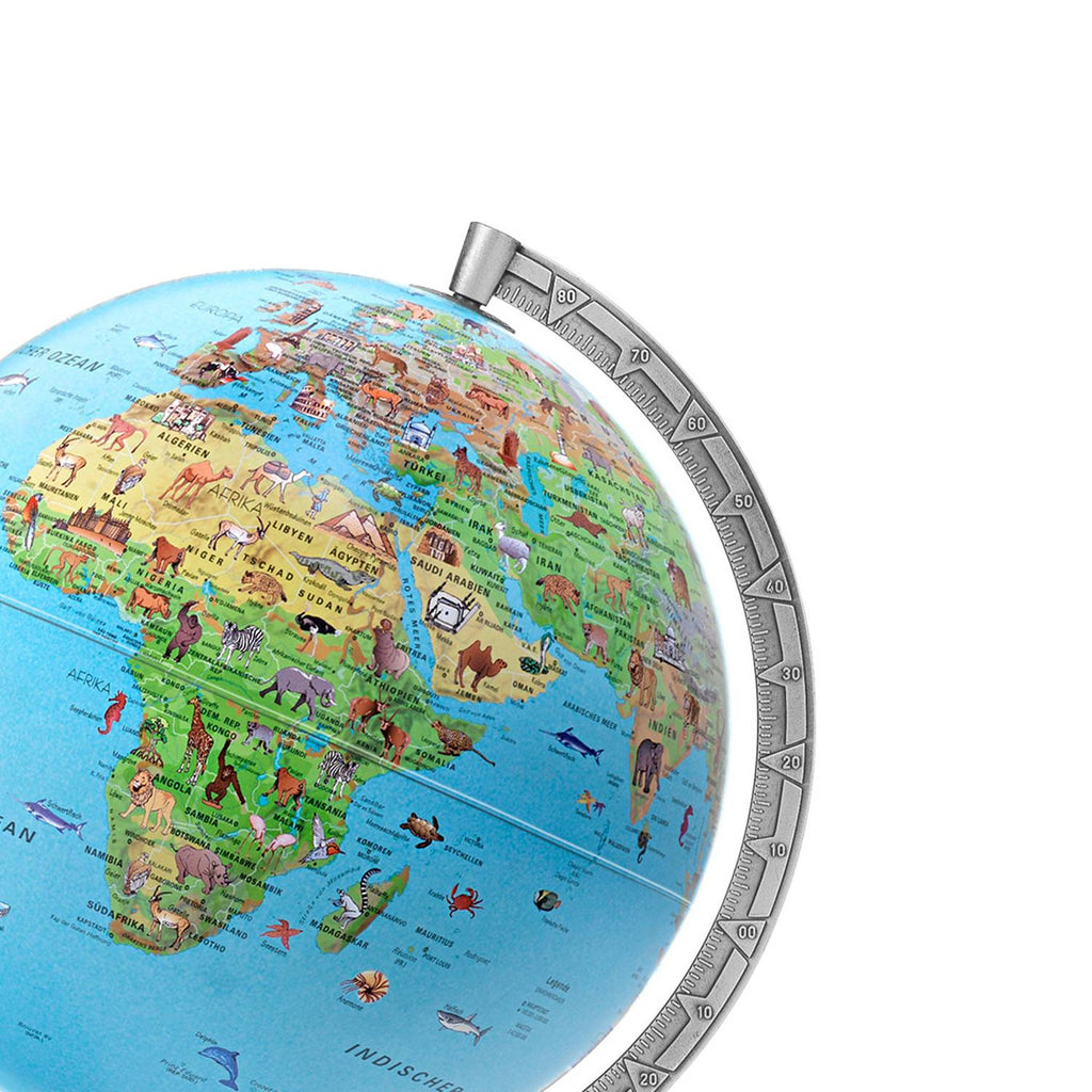 Raethgloben Children's Illuminated Globe, Dual Image, 30 cm D, 39 cm H, with Companion Booklet