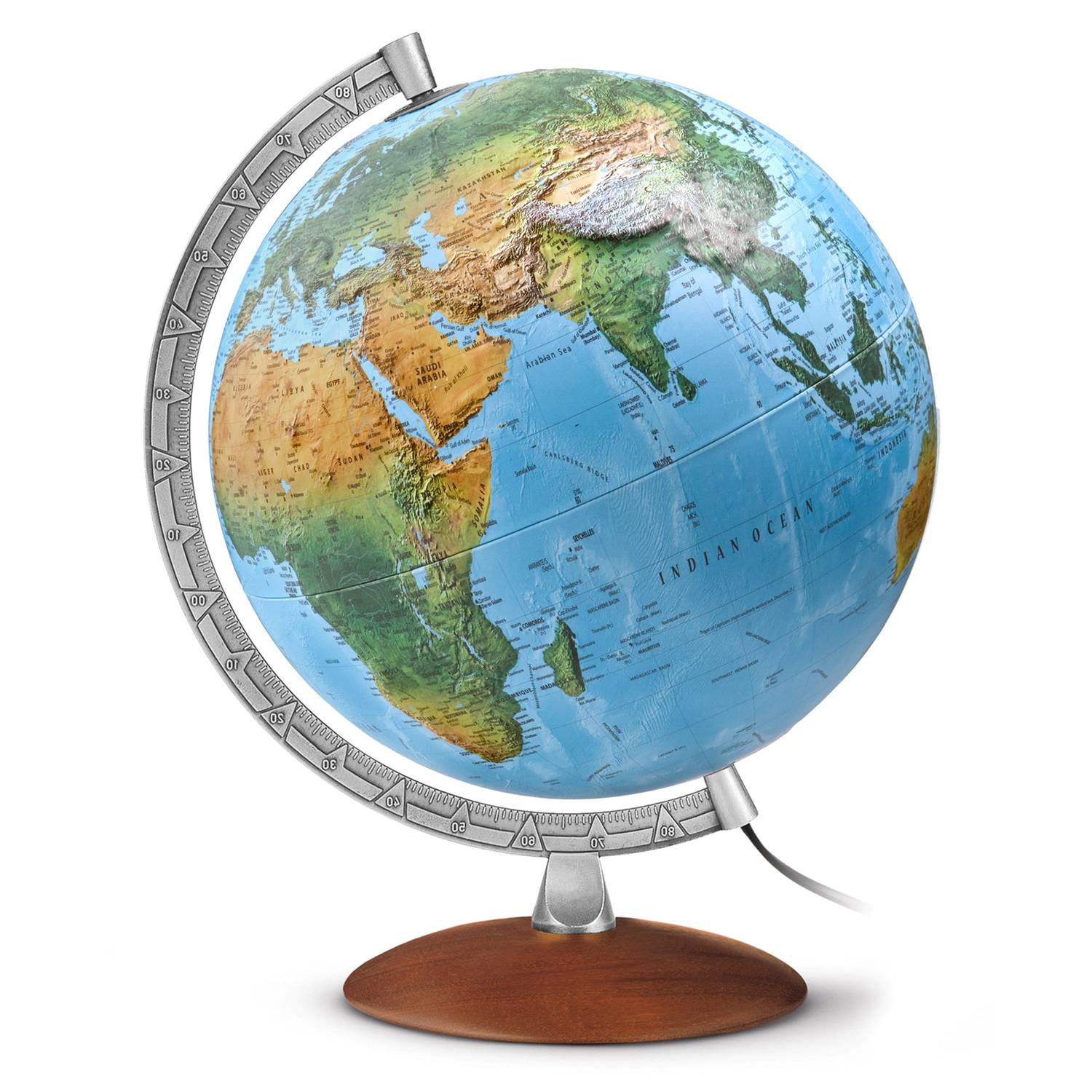 Rathgloben Dual-Image Illuminated Globe, 30 cm D, 39 cm H, Various Variants