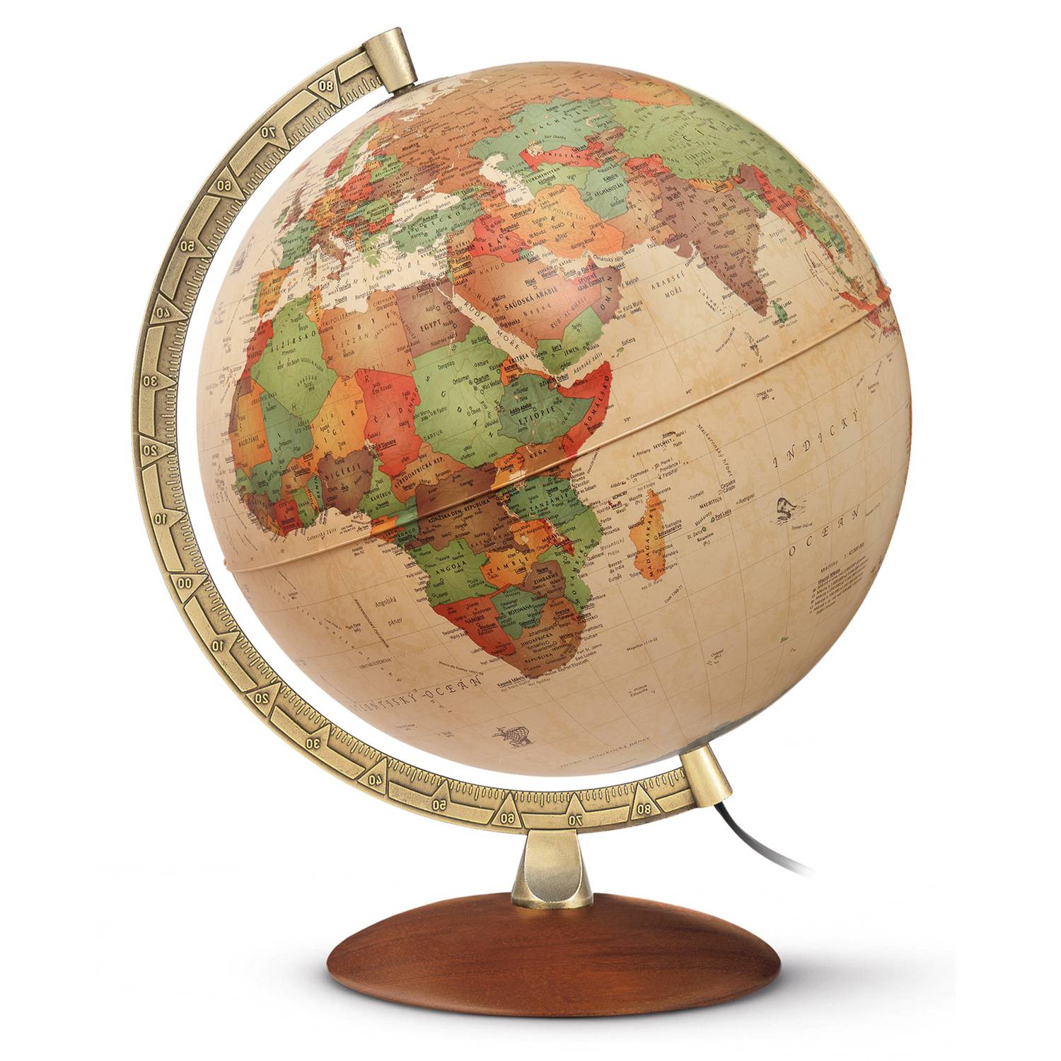 Räthgloben Antique-Style Illuminated Globe, 30 cm dia., 39 cm H, various variants