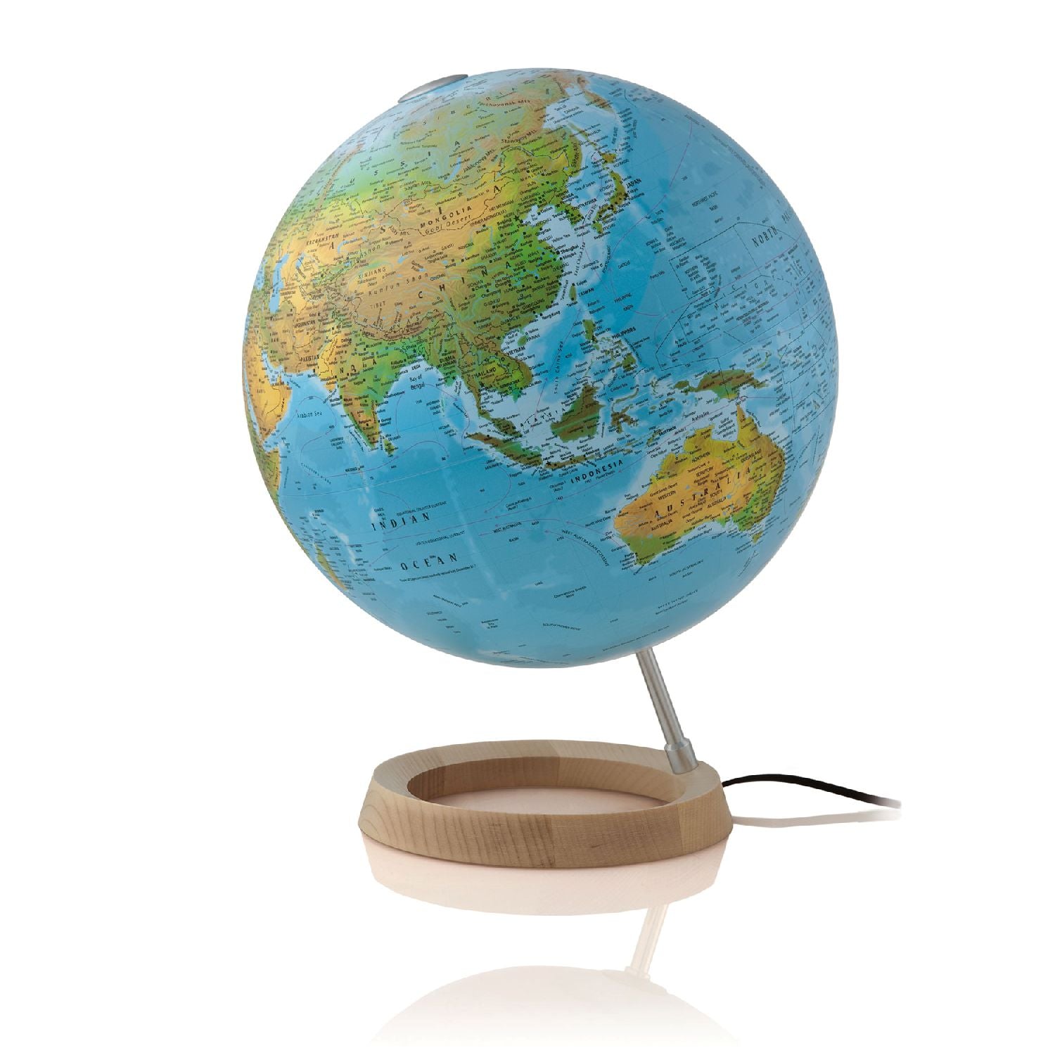 Atmosphere Dual-Image Illuminated Globe Full Circle 30 cm with or without 3D Surface