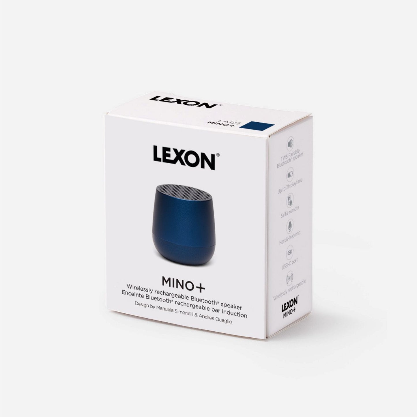 Lexon MINO+ Mini-Bluetooth-Lautsprecher TWS, Qi, versch. Farben