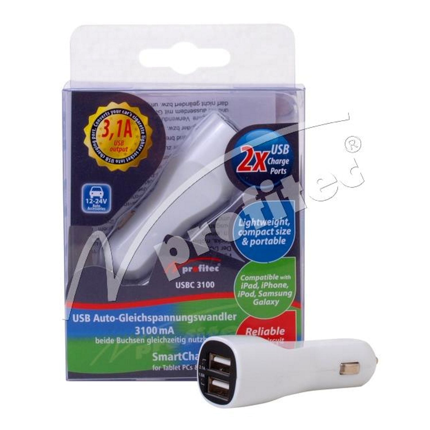 Profitec USB Car DC-DC Voltage Converter 3100mA