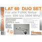 Wittenberg LAT 60 Duo SET 2 x Universal-Aussenantennen für z.B. LTE, Wi-Fi, 5g