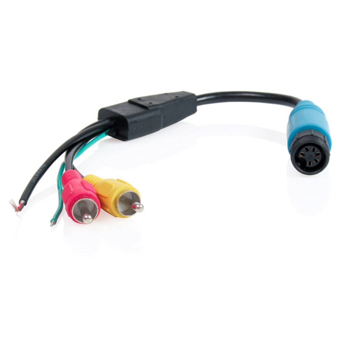 Caratec Monitor-Adapter 6-polig auf Cinch in Schwarz
