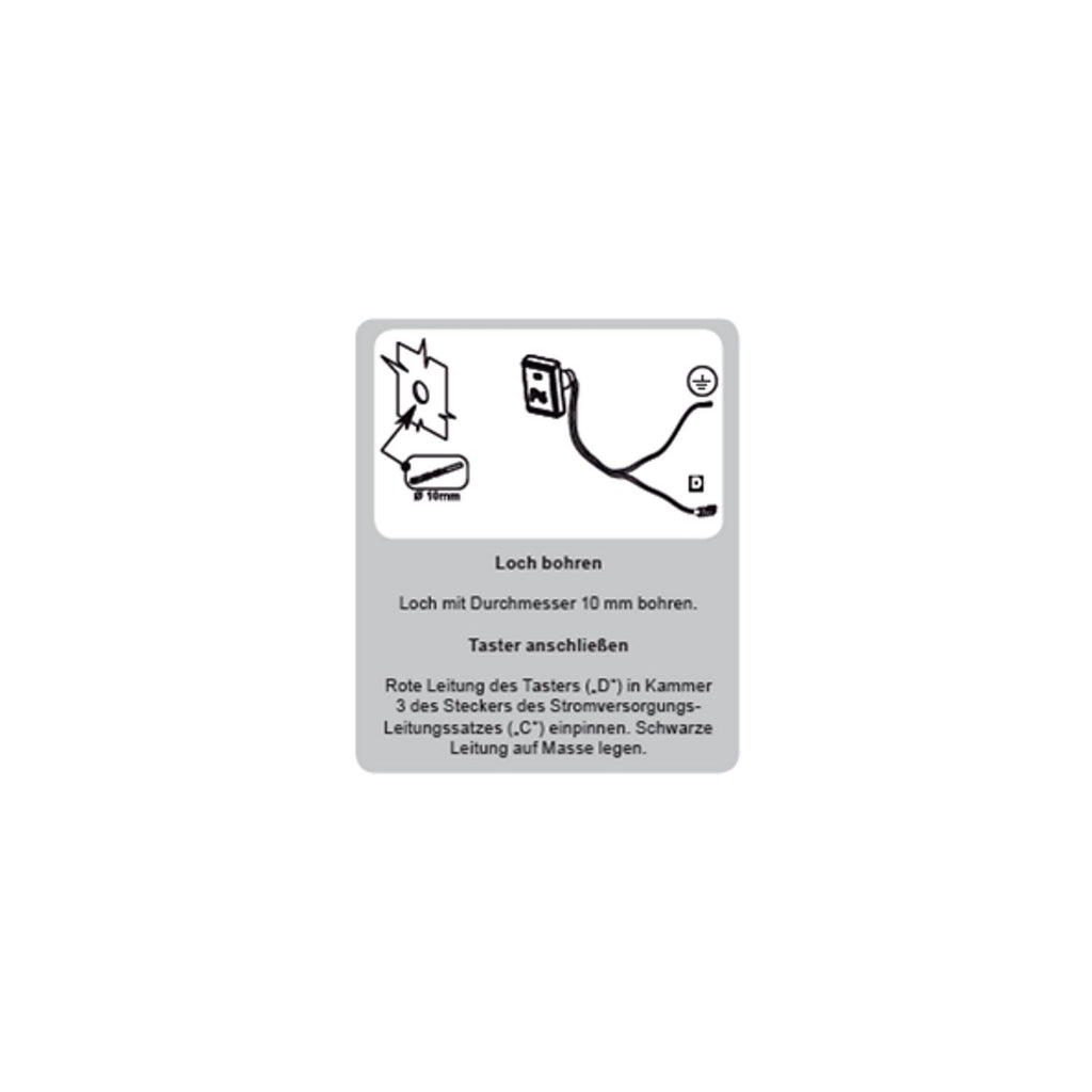 Caratec Push Button for ParkMaster F294B/F394B