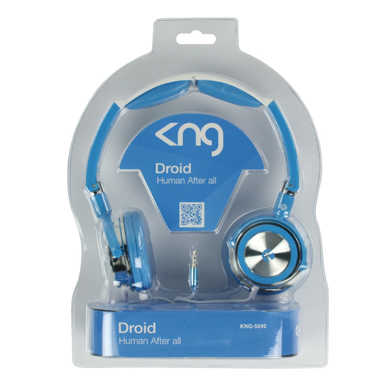 KNG Headphones, "Droid" - Human after all, Blue
