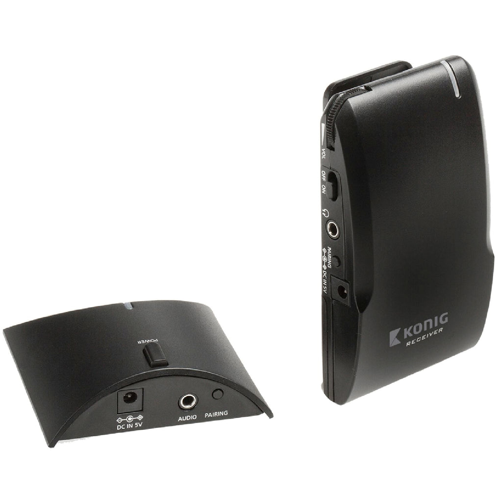 König Portable Digital Audio Receiver with 34 Channels, Wireless, Black