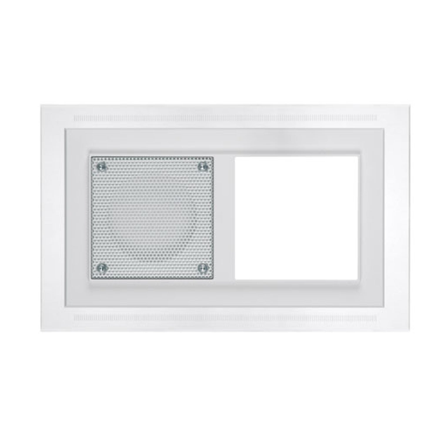 PEHA LED illuminated frame, 2-gang, for AudioPoint built-in radio, white