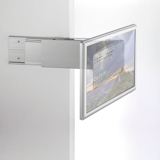 Caratec Flex CFA101L TV-Halter für Wohnmobil, seitlicher Auszug, Aluminium