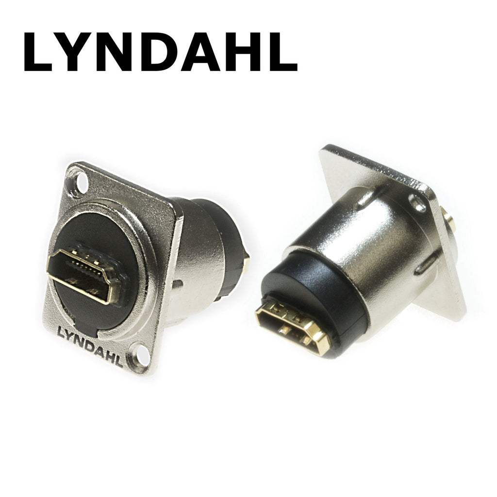 Lyndahl HDMI 1.4 flush-mounted flange socket, LKHA0020, high-end feed-through socket