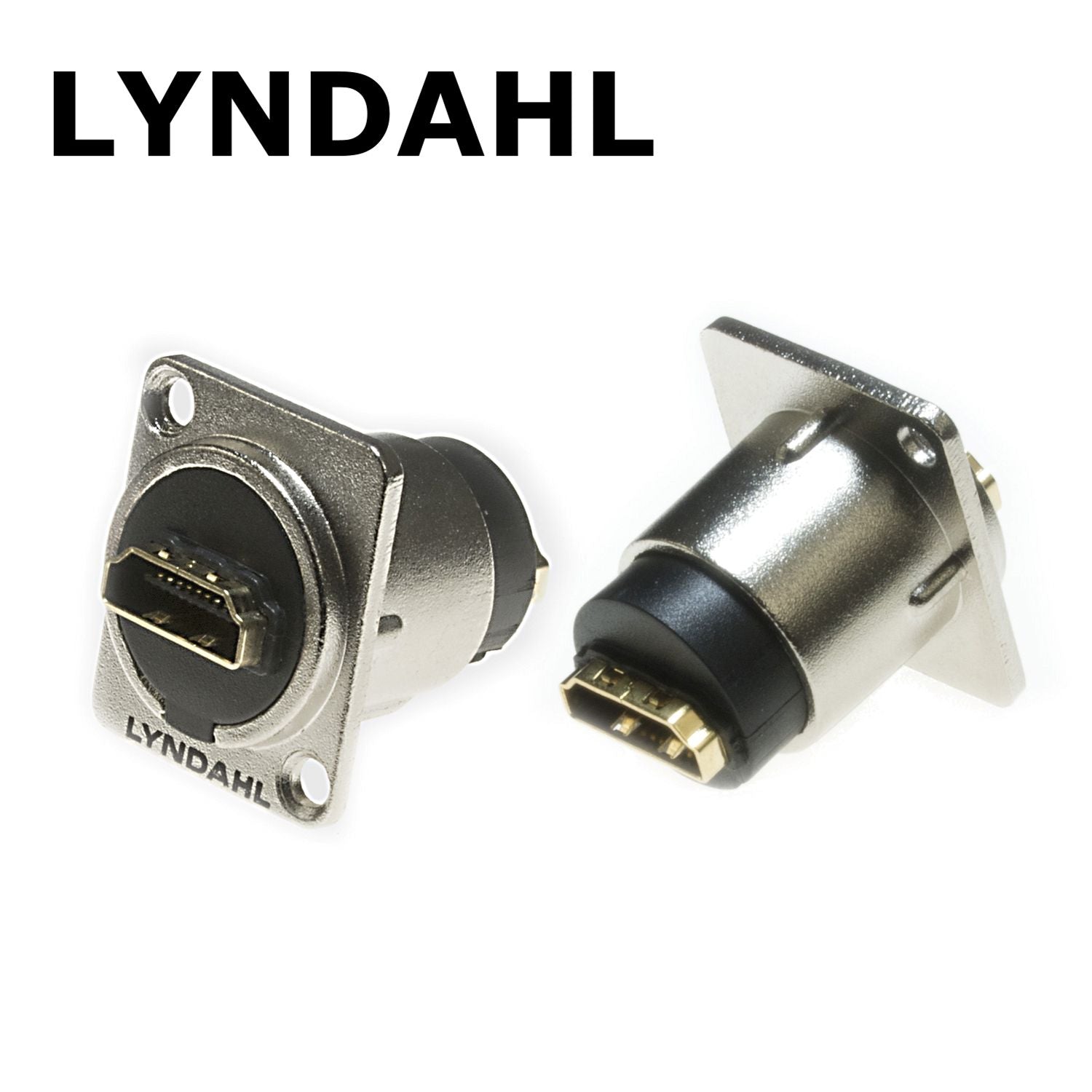 Lyndahl HDMI 1.4 flush-mounted flange socket, LKHA0020, high-end feed-through socket
