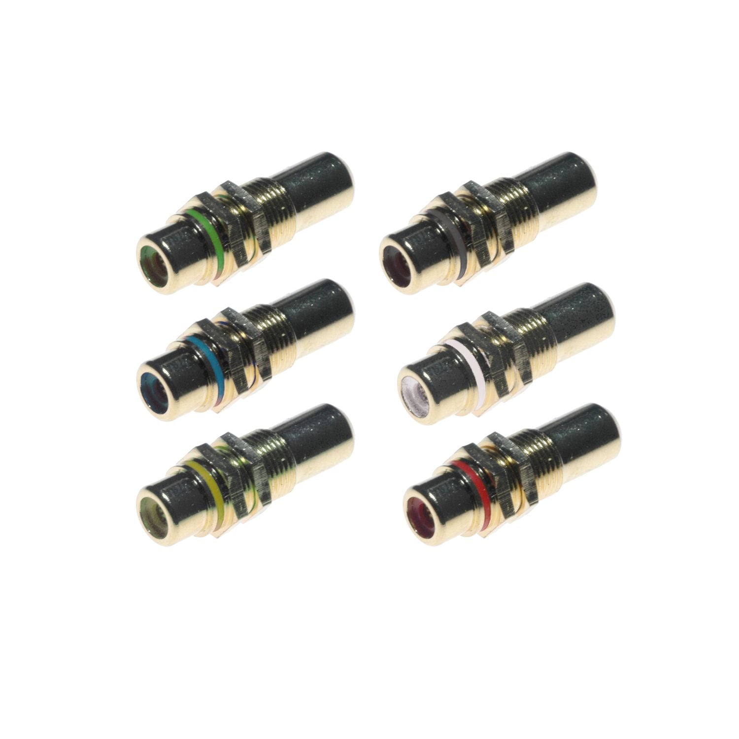 Lyndahl LKPA015 RCA Cinch Durchgangsdose hartvergoldet