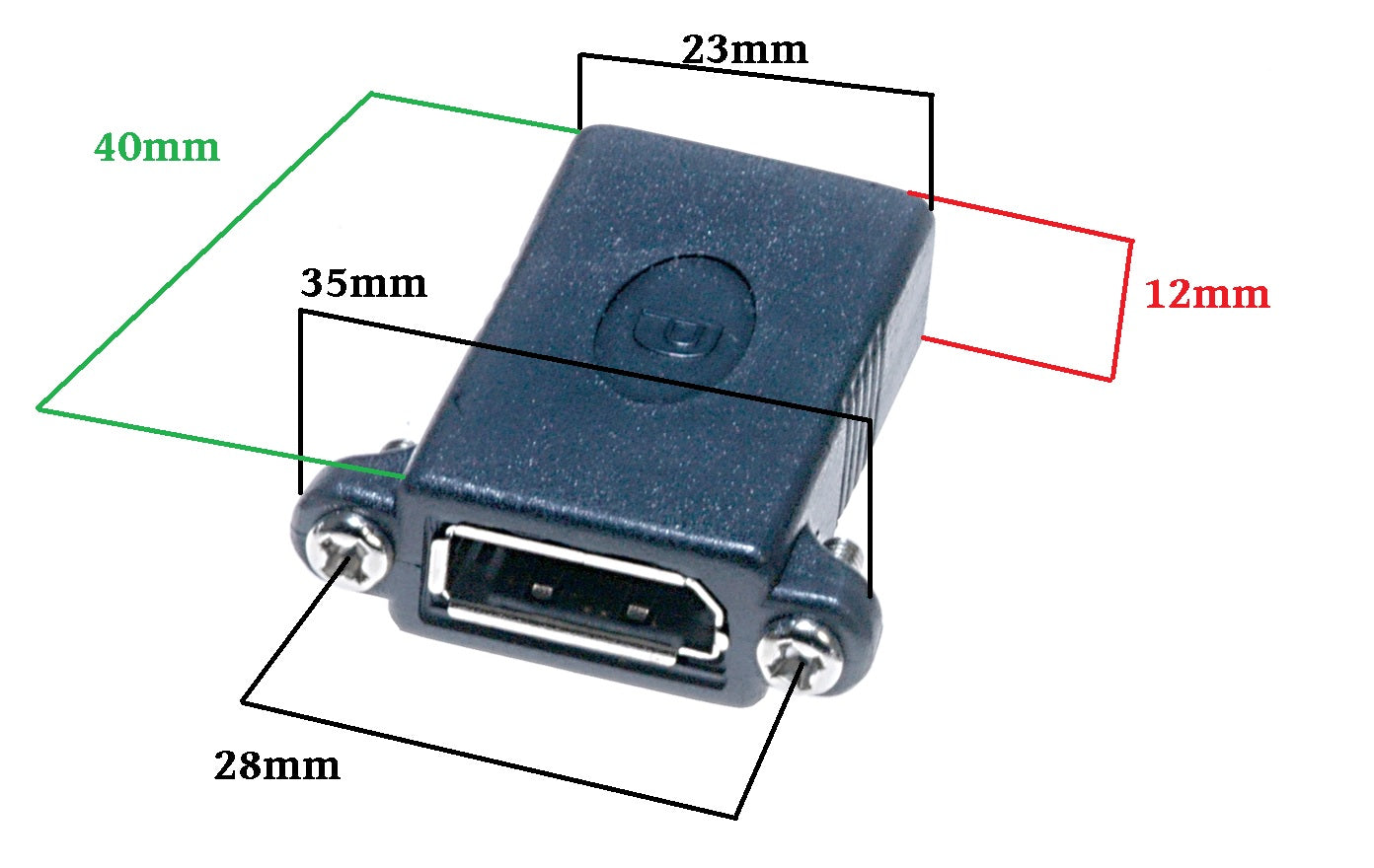 Lyndahl LKPA019 Displayport Adapter (AF/AF) für Frontplattenmontage