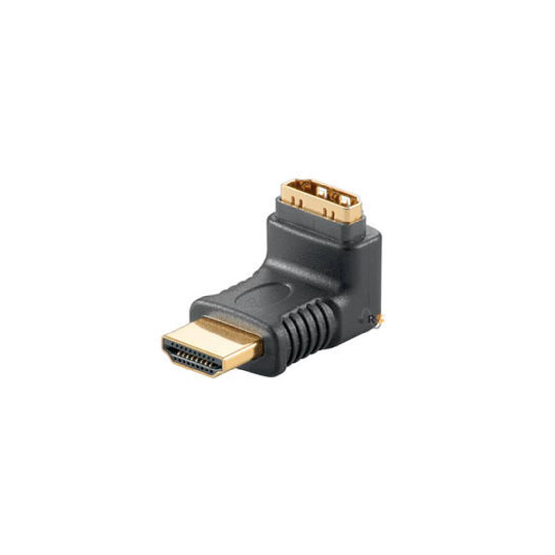 HDMI Winkeladapter  Kupplung auf Stecker vergoldet, oben