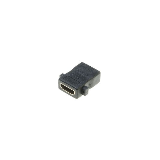 Lyndahl LKPA008 gerader HDMI Einbauadapter, HDMI 1.4 F/F Paneladapter,vergoldet