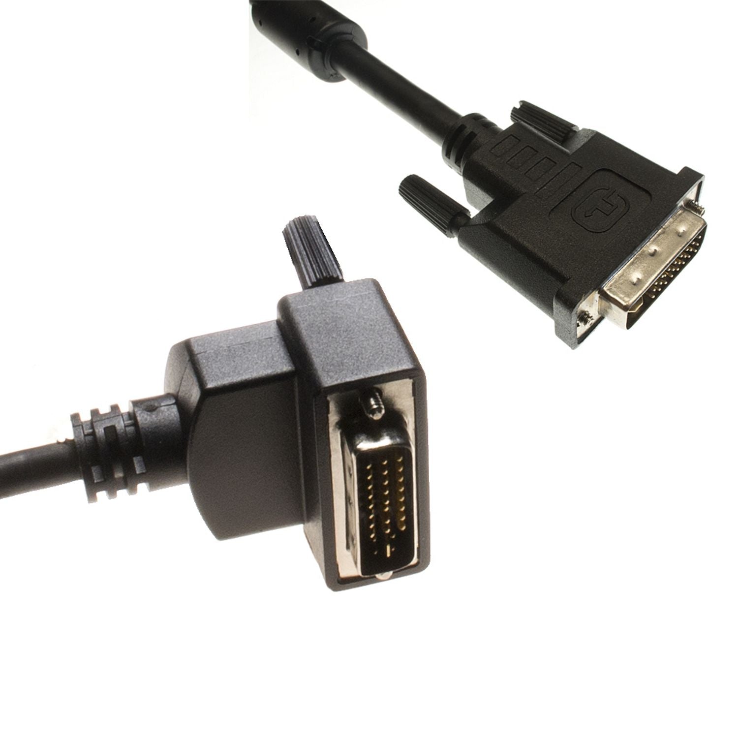 Lyndahl Verbindungskabel DVI-I 24+5 mit Winkelstecker