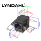 Lyndahl LKPA013 Adapter für Frontplattenmontage RJ45 Buchse/Buchse (F/F) CAT 5e
