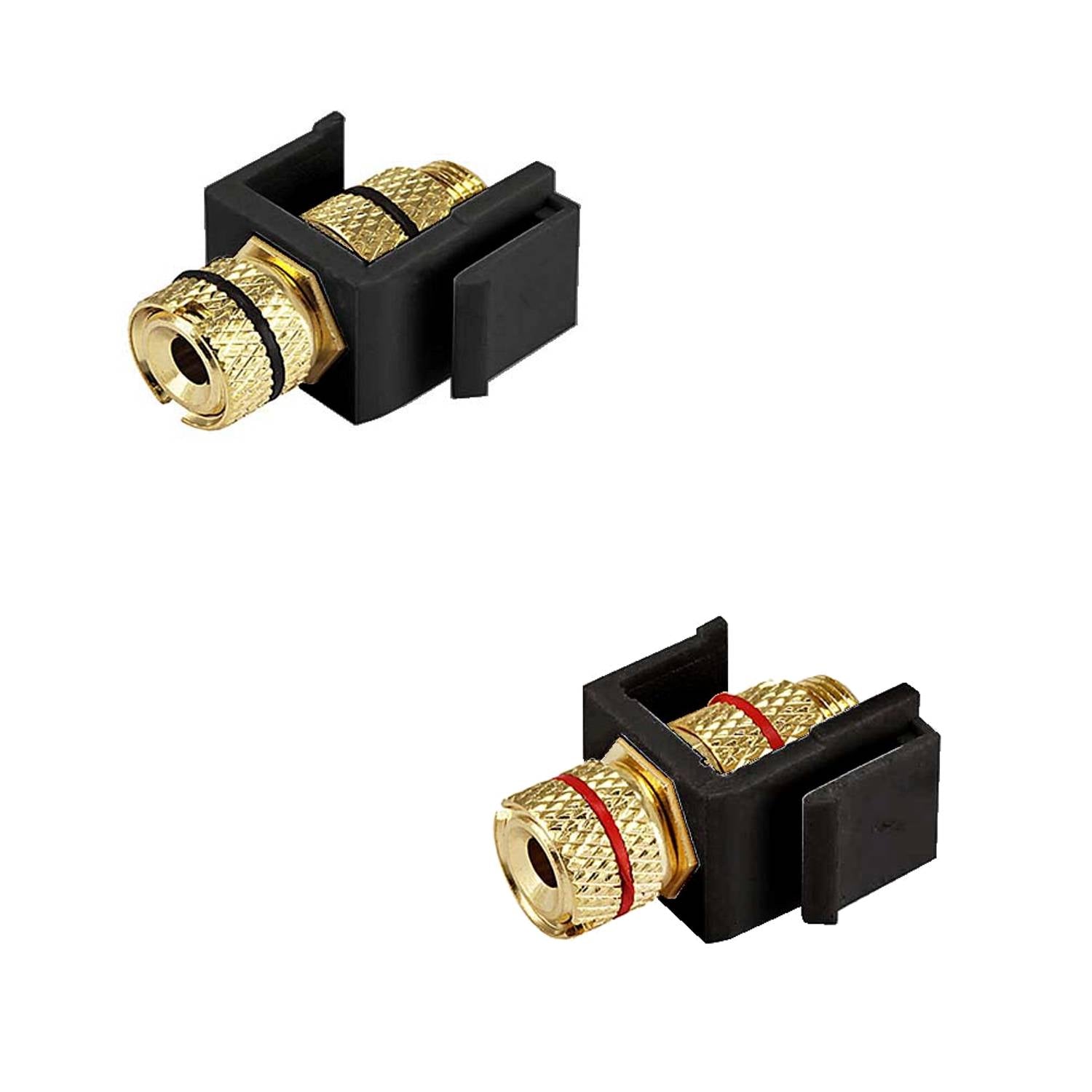 Lyndahl LKK0194SWX Keystone Polklemmen-Adapter schwarz oder rot