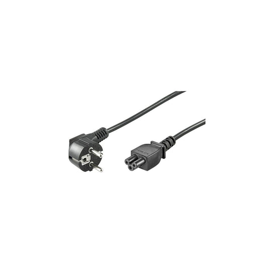 goobay Netzkabel mit IEC 320-05 Buchse für Laptop Netzteile, 1.8m, Winkelstecker