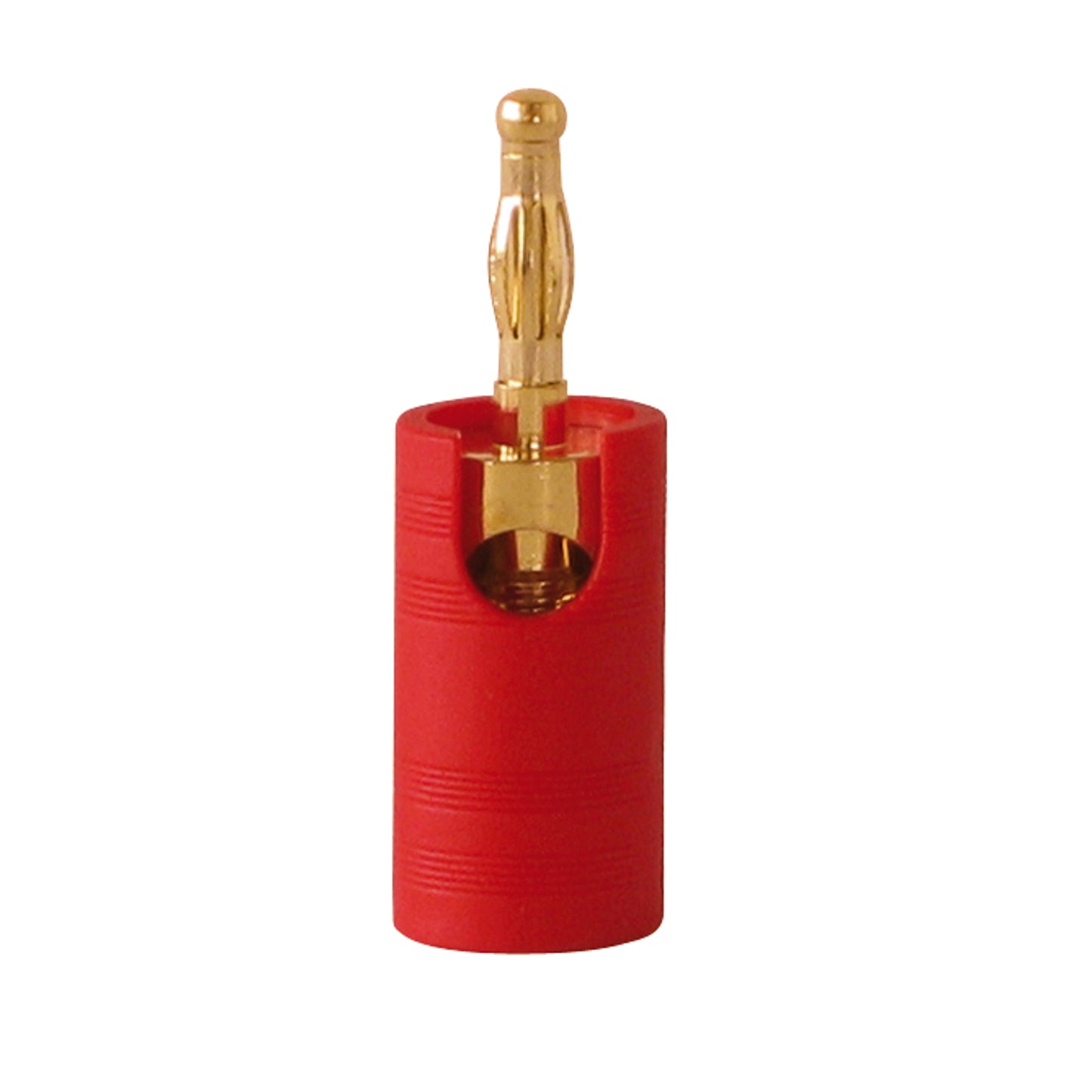 Dynavox High-End Bananenstecker zum Anschluss von LS Kabeln, Rot