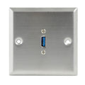 Lyndahl LK2038 USB-3.0-Edelstahlblende mit Kabelpeitsche
