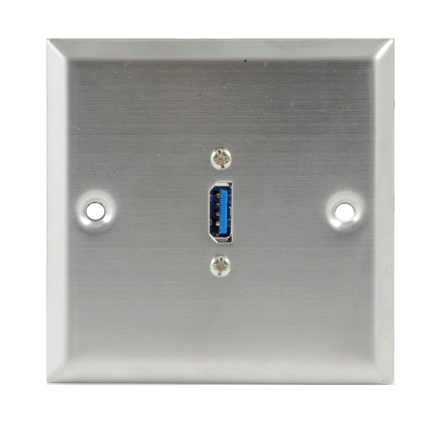 Lyndahl LK2038 USB-3.0-Edelstahlblende mit Kabelpeitsche