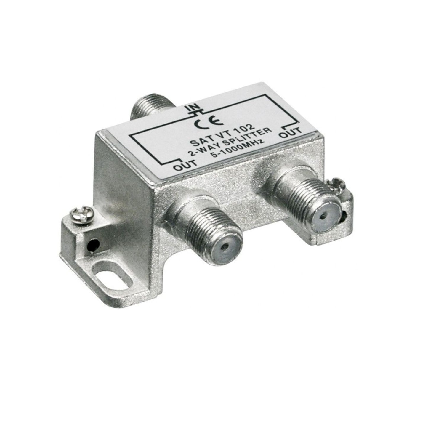 2fach Verteiler (Splitter) für BK Anlagen, für  F-Stecker