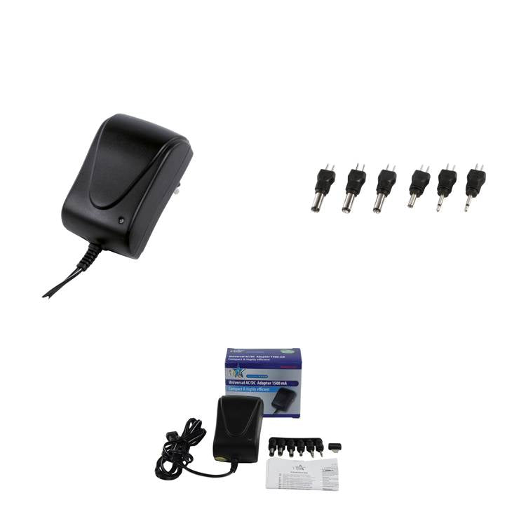 HQ Universal Switch-Mode Power Supply Unit 3-12V, 1500mA, only 0.3 Watts Standby