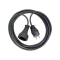 Brennenstuhl Extension Cable in Black/White, Earthed Plug/Coupling