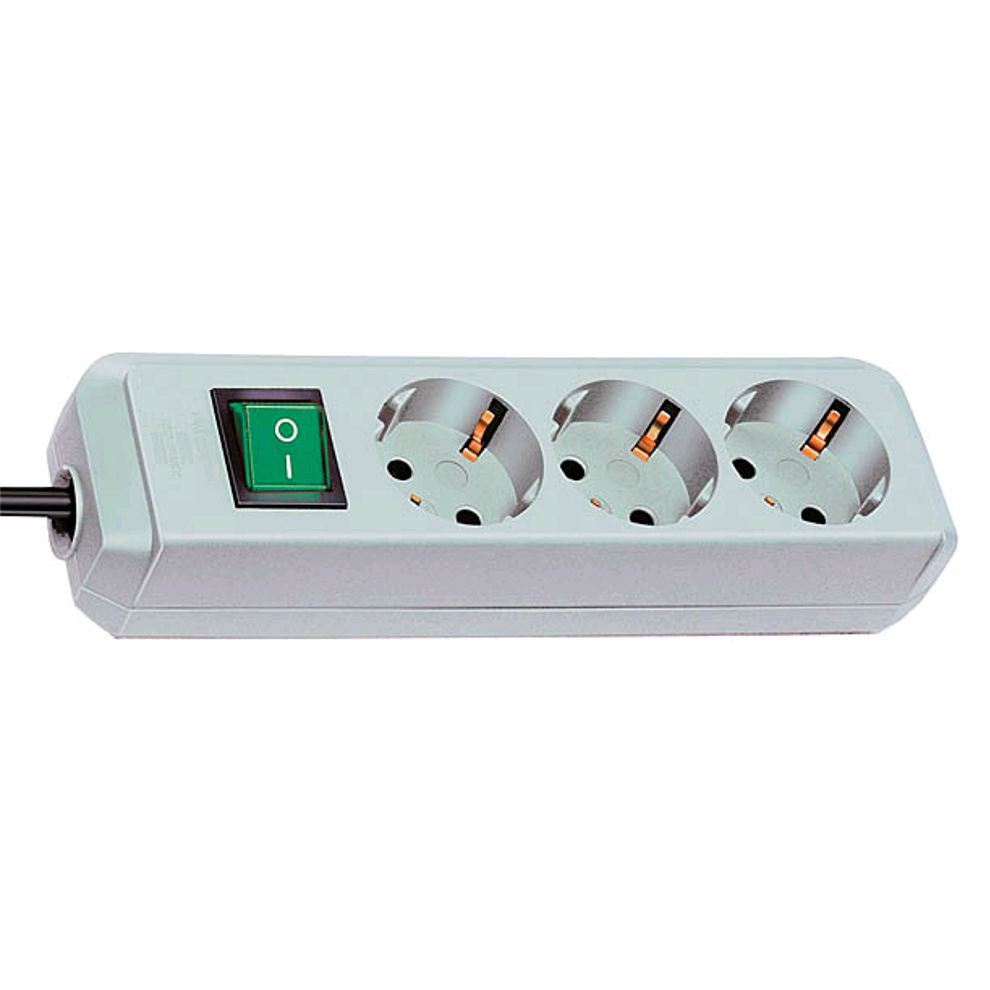 Brennenstuhl Eco-Line Power Strip with Switch 3-Way 1.5m