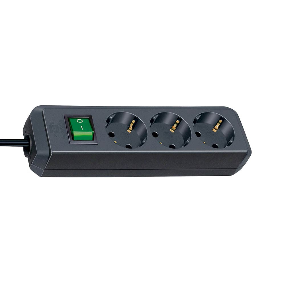 Brennenstuhl Eco-Line Power Strip with Switch 3-Way 1.5m