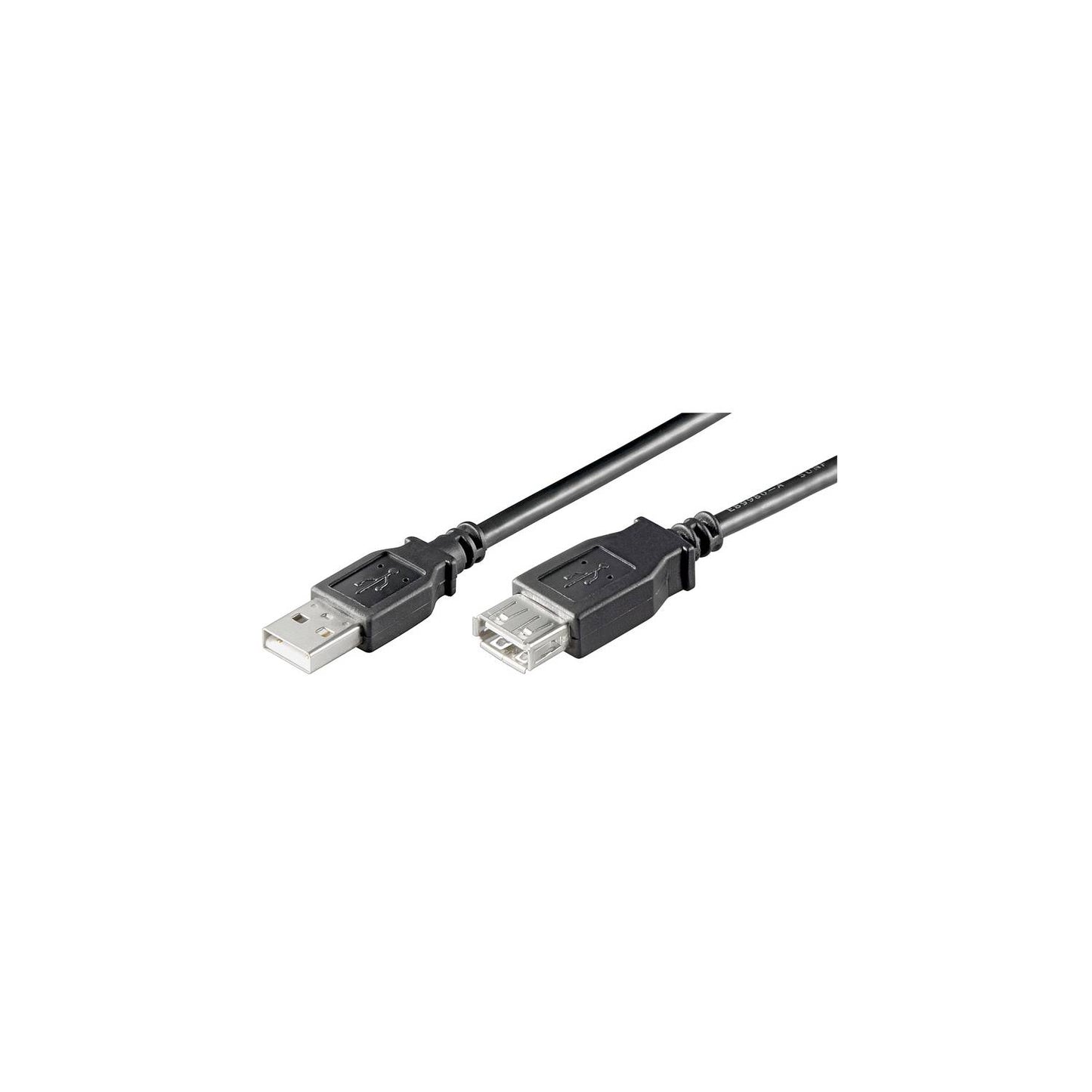 Verlängerung USB 2.0 A Stecker - A Buchse 0,60m, schwarz