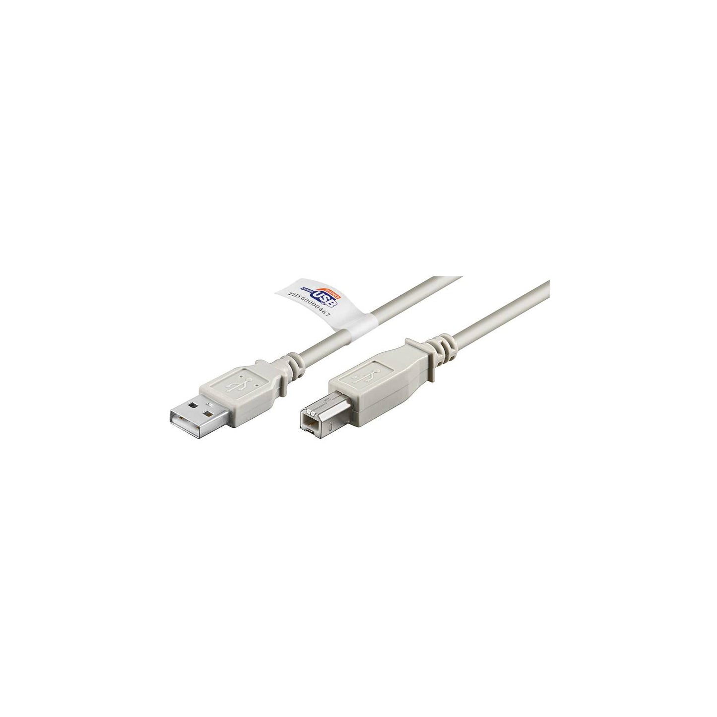 Anschlusskabel USB 2.0 A Stecker - B Stecker, zertifiziert, versch. Längen