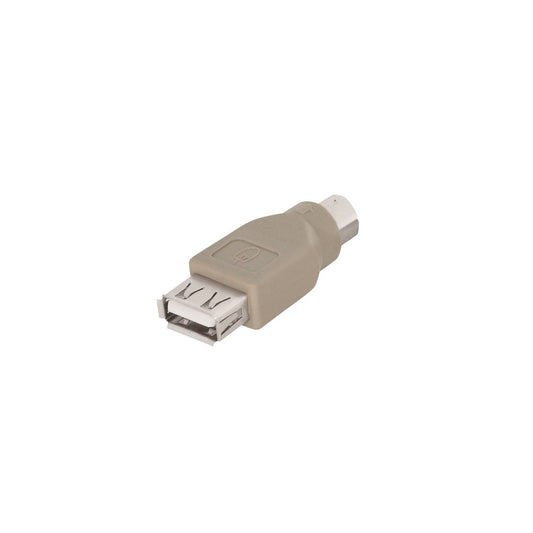 Tastatur- / Maus-Adapter PS/2 Stecker auf USB Buchse