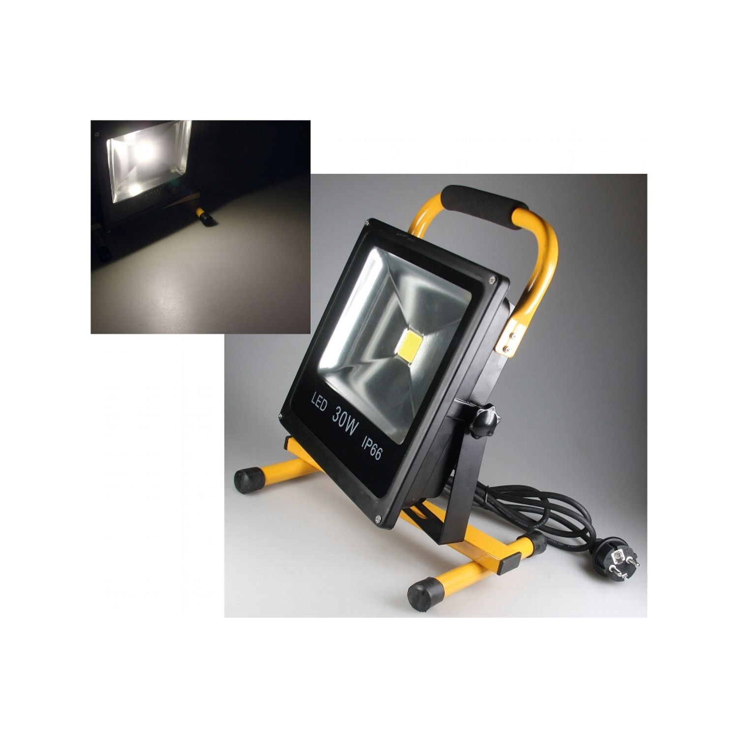Chilitec LED Work Light, 30 W, with Stand, IP44, 260V