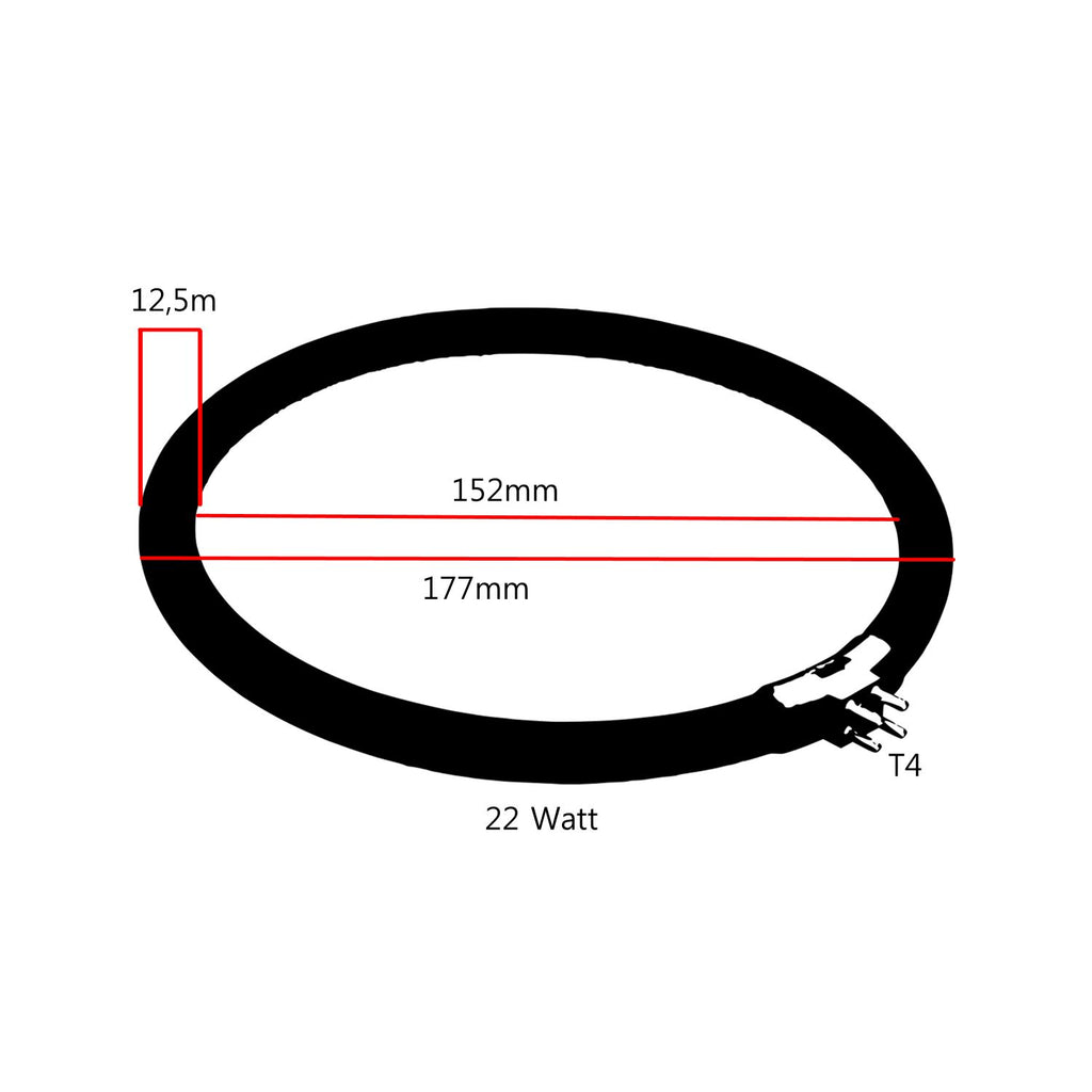 Lumeno Replacement Tube 7122 for Magnifying Lamp 22 Watt T4