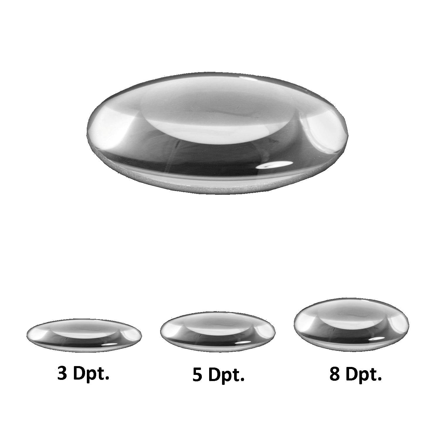 Lumeno Echtglas-Ersatzlinse 127 mm fuer Lupenleuchten