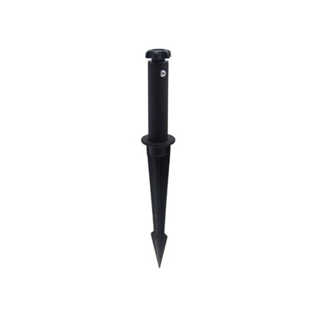 Ledino Ground Spike Set for an LED Spotlight in Black, 10 cm Height