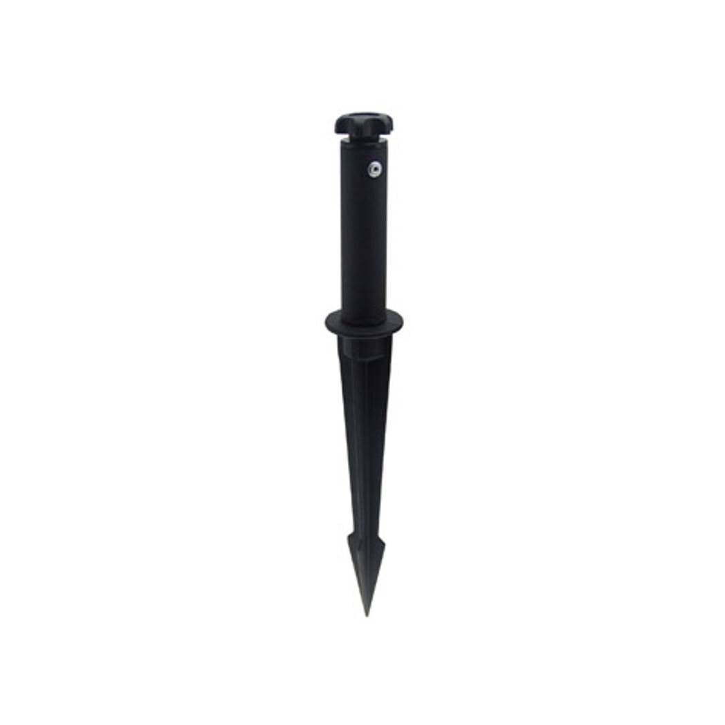Ledino Ground Spike Set for an LED Spotlight in Black, 10 cm Height
