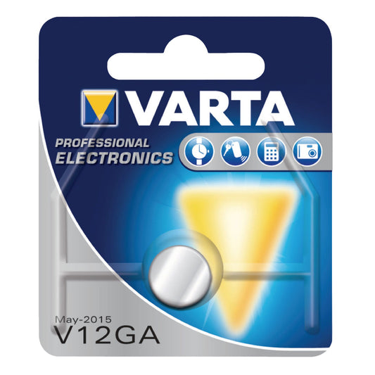 Varta Knopfzelle V12GA 1,5V 80mAh, LR43 11,6 x 4,2mm