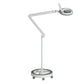 Lumeno 7213/15/18GR Lupenleuchte/Arbeitsplatzlampe 96 LEDs, farbiger Gummischutz